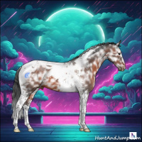 Horse Color:Brown Ice Tobiano 