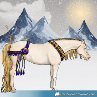 Horse Color:Painted Buckskin Roan Pearl 