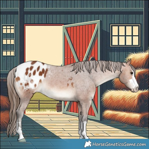 Horse Color:Bay Appaloosa 
