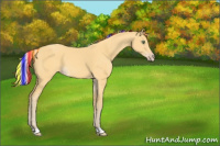 Horse Color:Painted Silver Amber Cream Champagne 