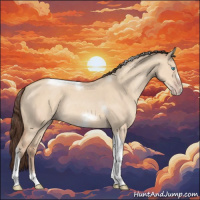 Horse Color:White Spotted Amber Champagne Dun Tobiano Frame Rabicano 