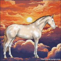 Horse Color:White Spotted Gold Champagne Dun Splash Frame Appaloosa Rabicano 