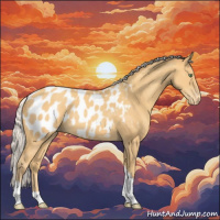Horse Color:Silver Amber Cream Champagne Tobiano Blanket Rabicano 