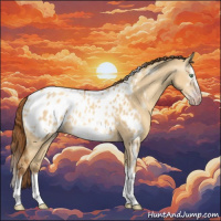 Horse Color:Gray White Spotted Gold Champagne Dun Splash Frame Appaloosa Rabicano 