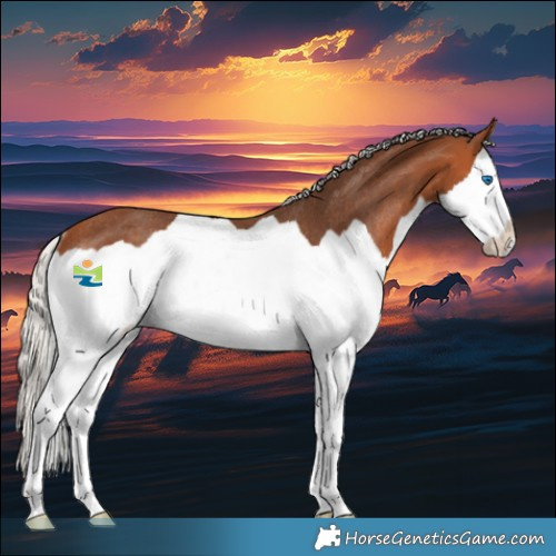 Horse Color:Silver Bay Splash Rabicano 