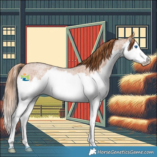 Horse Color:Red Roan Splash Rabicano 