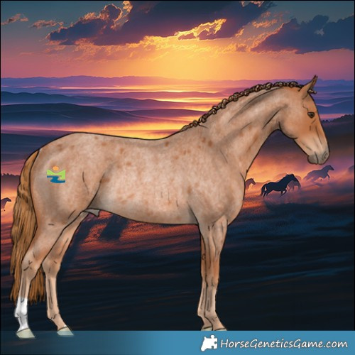 Horse Color:Red Roan Rabicano 