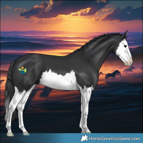 Horse Color:Black Splash 