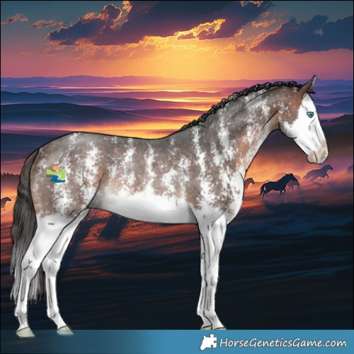 Horse Color:Brown Sabino Splash Rabicano 