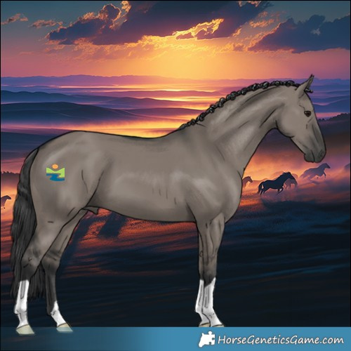 Horse Color:Grullo 