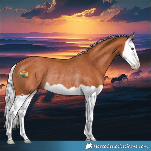 Horse Color:Silver Bay Splash Rabicano 