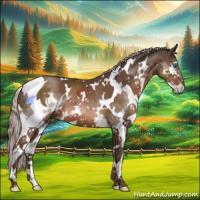Horse Color:White Spotted Liver Chestnut Sabino Splash 