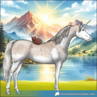 Horse Color:Silver Brown Ice Pearl Dun Splash