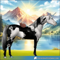 Horse Color:Void Platinum Liver Red Dun Snowdrop Tobiano 