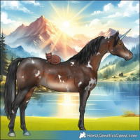 Horse Color:White Spotted Brown 