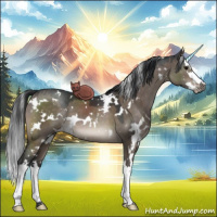 Horse Color:White Spotted Brown Dun Splash 