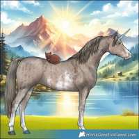 Horse Color:Liver Red Dun Ice Mushroom Sabino Brindle 