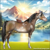 Horse Color:Gray White Spotted Sable Champagne Tobiano 