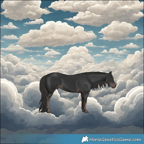 Horse Color:Void Platinum White Spotted Liver Chestnut Rabicano 