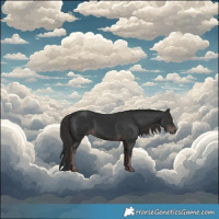 Horse Color:Void Platinum White Spotted Liver Chestnut Rabicano 