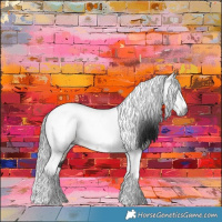 Horse Color:Gray Brown Dun Tobiano Frame Near Leopard Brindle 