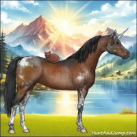 Horse Color:Brown Tobiano 
