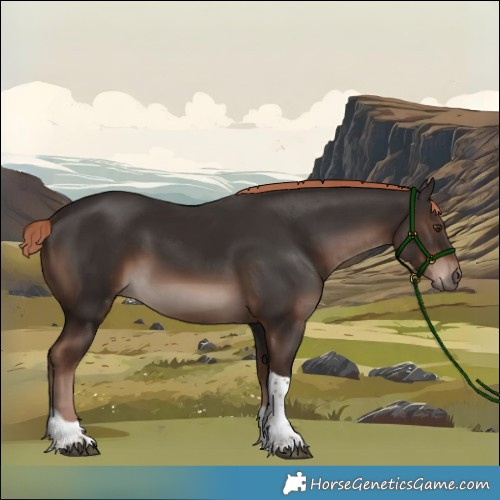 Horse Color:Liver Chestnut Tobiano 