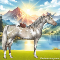 Horse Color:White Spotted Liver Red Dun Ice Mushroom 