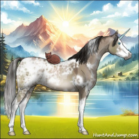 Horse Color:Gray White Spotted Grullo Ice Pearl Mushroom Sabino Splash 