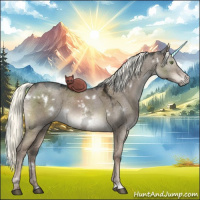 Horse Color:White Spotted Liver Red Dun Ice Mushroom 