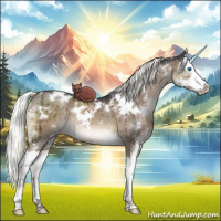Horse Color:White Spotted Liver Red Dun Mushroom Sabino Splash Brindle 