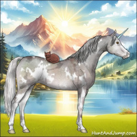 Horse Color:White Spotted Chocolate Silver Grullo Chinchilla Ice Onyx Sabino 