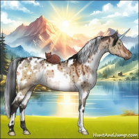 Horse Color:White Spotted Brown Dun Brindle 