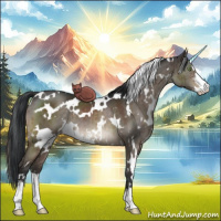 Horse Color:White Spotted Brown Dun Sabino Brindle 