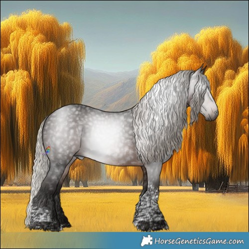 Horse Color:Gray Silver Brown Tobiano Rabicano 