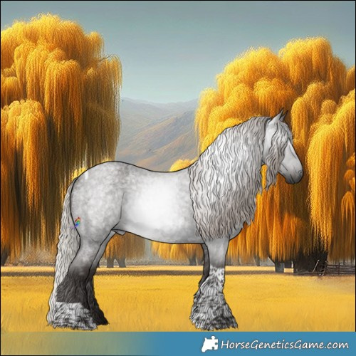 Horse Color:Gray Silver Blue Roan Tobiano Rabicano 
