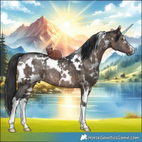 Horse Color:White Spotted Brown Dun Sabino Brindle 