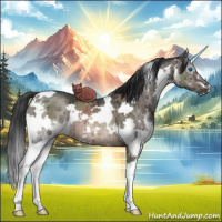 Horse Color:White Spotted Brown Dun Mushroom Splash Brindle 