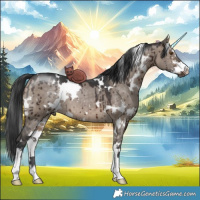 Horse Color:White Spotted Brown Dun Sabino Brindle 
