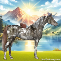Horse Color:White Spotted Liver Red Dun Ice Brindle