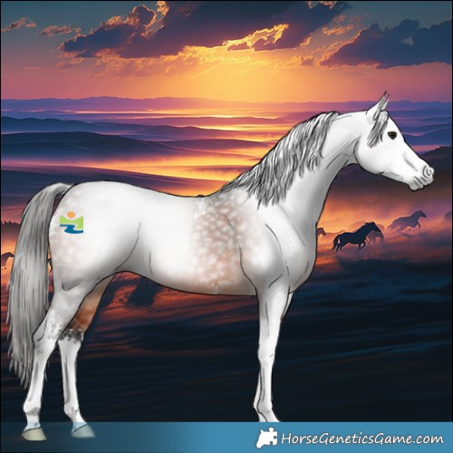 Horse Color:Gray Bay Sabino 