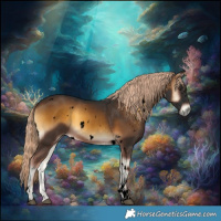 Horse Color:Void White Spotted Chocolate Palomino Onyx Tobiano Rabicano