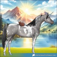 Horse Color:Platinum White Spotted Brown Dun Tobiano 