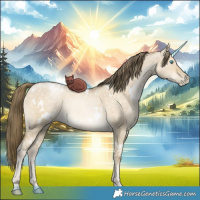 Horse Color:White Spotted Buckskin Pearl Dun Rabicano 