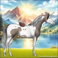 Horse Color:Brown Dun Splash Tobiano 