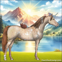 Horse Color:White Spotted Gold Champagne Dun Brindle 