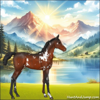 Horse Color:White Spotted Brown Appaloosa 