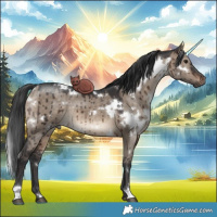 Horse Color:White Spotted Brown Dun Brindle 