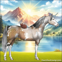 Horse Color:White Spotted Brown Dun Sabino Splash 