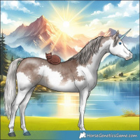 Horse Color:Silver Brown Dun Splash Brindle 